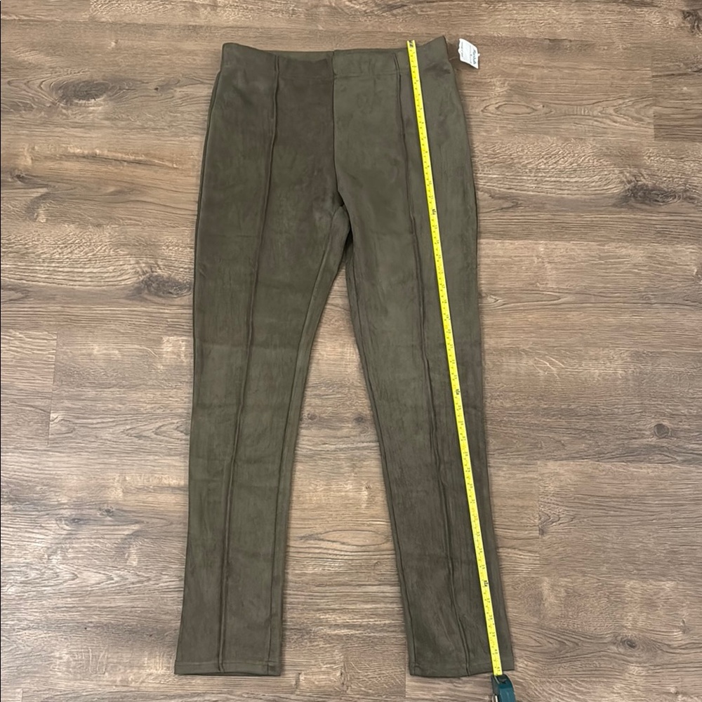 Chic Olive Micro Suede Pants